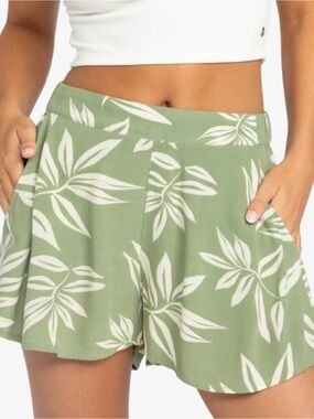 Roxy Midnight Avenue Elastic Waist Beach Shorts